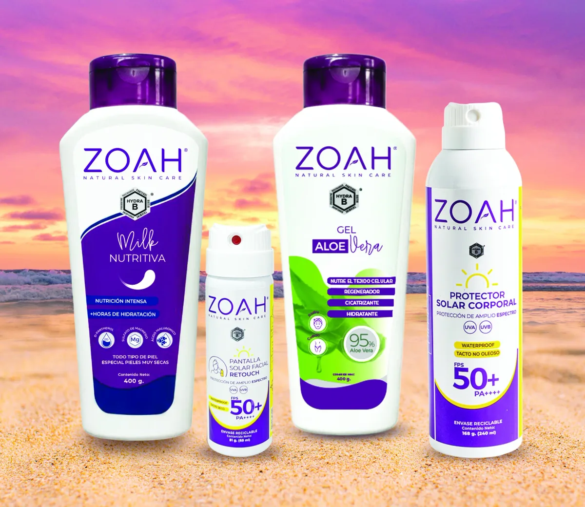 Zoah presenta protectores solares en aerosol y cremas reparadoras