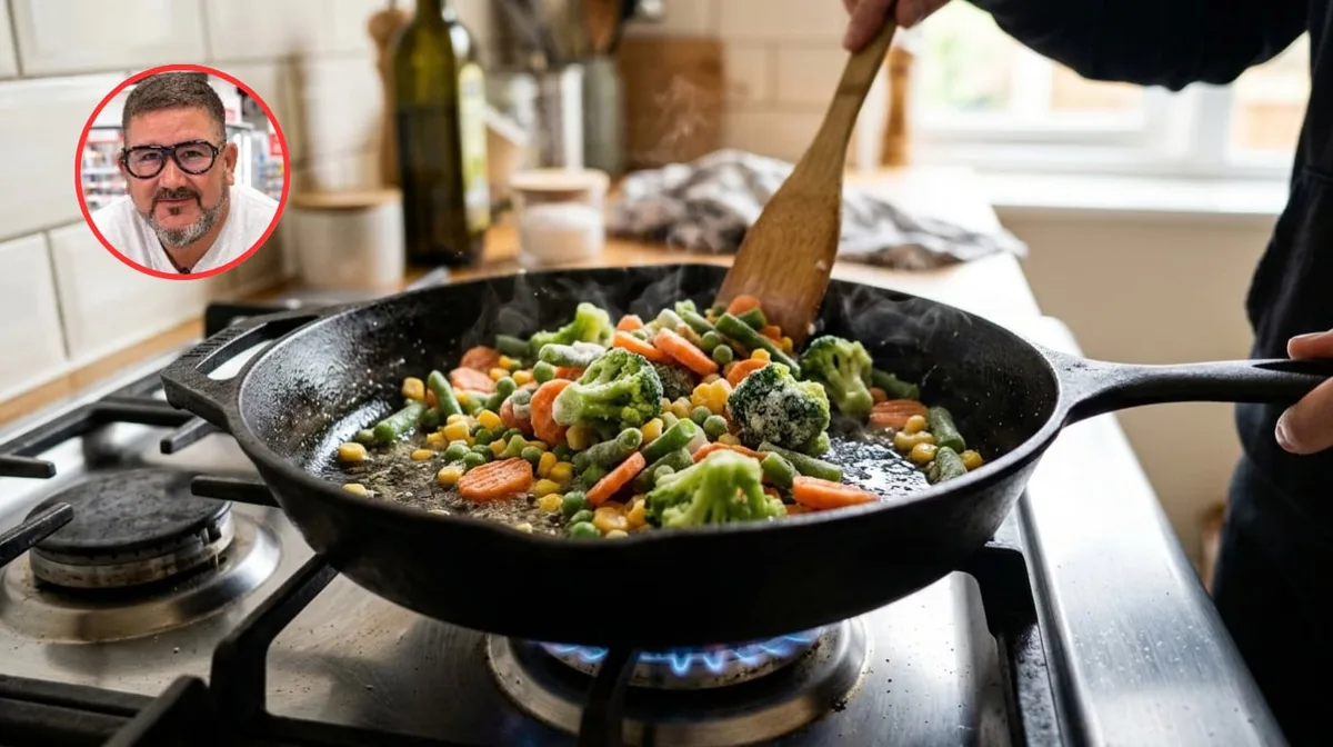 Dani García, chef: “Para que las verduras congeladas no queden aguadas, hay que darles su tiempo en la sartén sin aceite”