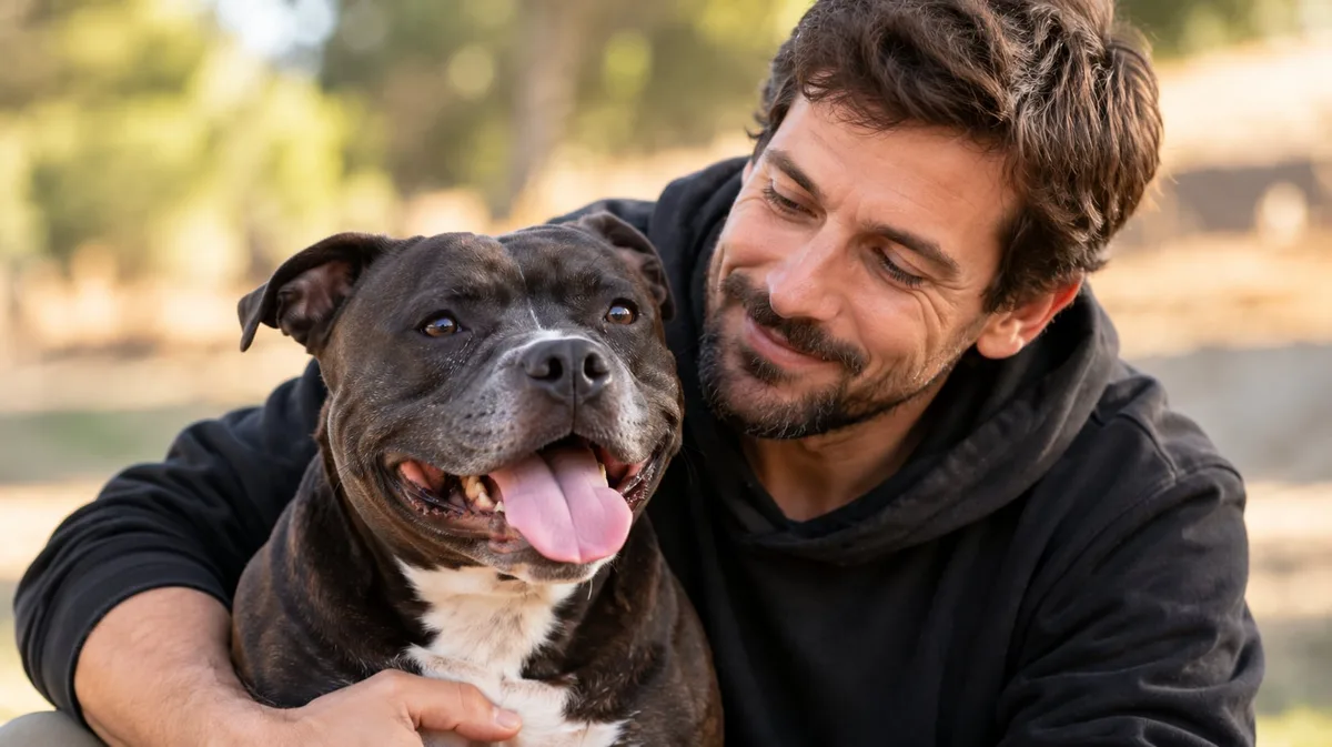 Carlos Carrasco, adiestrador, sobre el Staffordshire Bull Terrier: “Estoy súper enamorado de esa raza por su carácter”