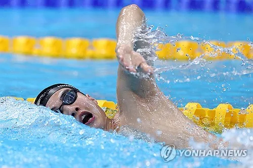 [아시안게임] 황선우, 자유형 100ｍ 2위로 결승행…김영범 3위(종합)