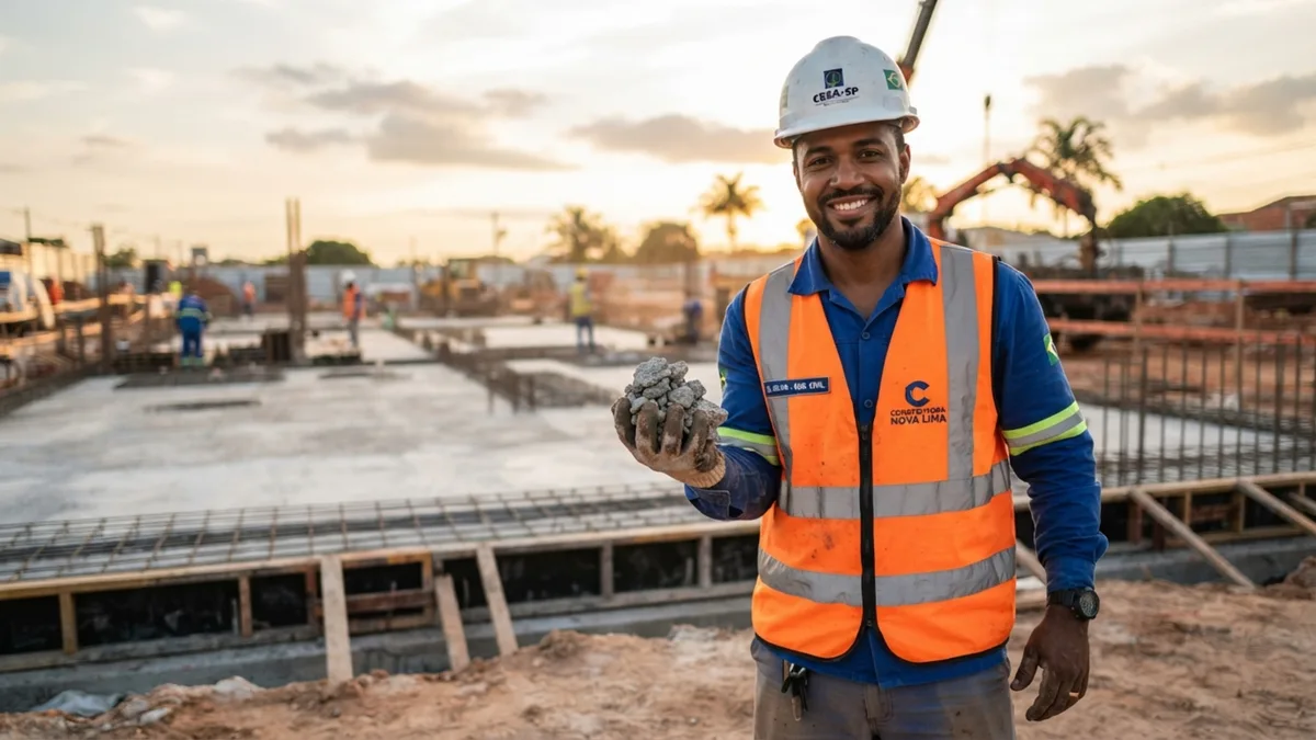 Nem brita, nem seixo: o material de descarte gratuito que as construtoras usam em segredo para baratear o contrapiso