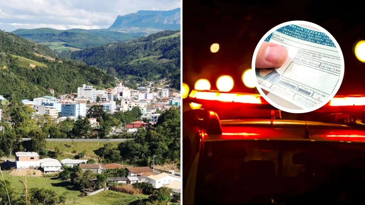 Homem com mandado de prisão em aberto por homicídio tenta enganar polícia com documento falso, mas é descoberto e preso na subida da Serra de SC