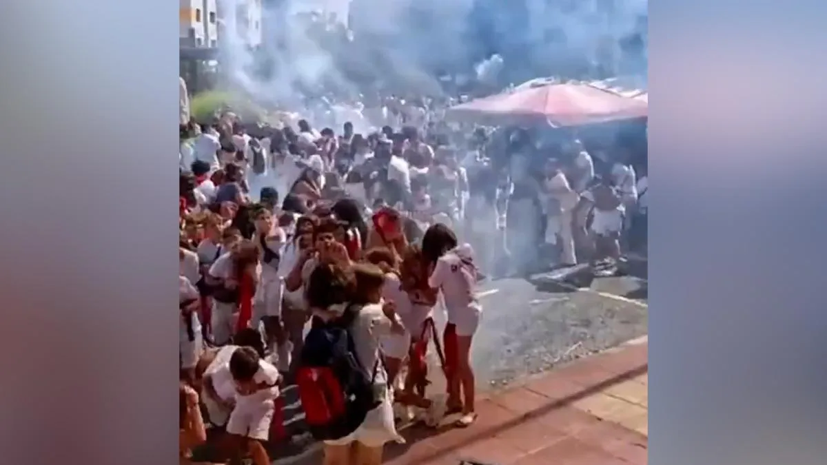Más de 40 heridos, tres de ellos hospitalizados, por una explosión durante el 'chupinazo' de Noáin