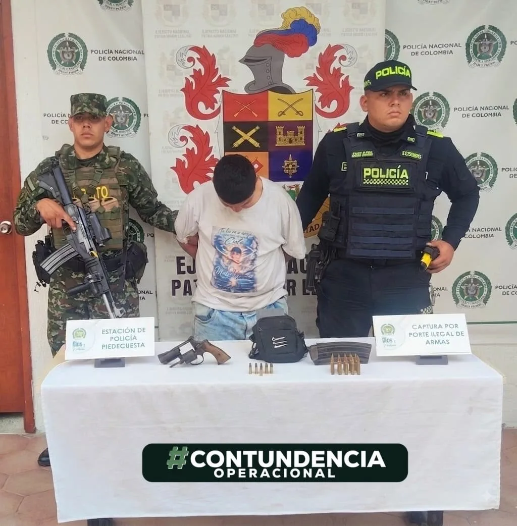 Ejército y Policía capturaron en Piedecuesta a presunto sicario de Los del Sur