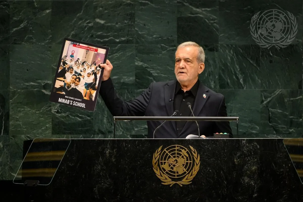 El presidente de Irán acusa en la ONU a EE UU e Israel de violar el derecho internacional en sus ataques