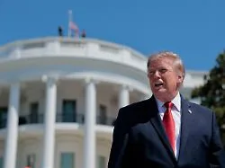Medien, Prachtbauten, Windkraft : Trump macht die "nationale Sicherheit" zur Allzweckwaffe