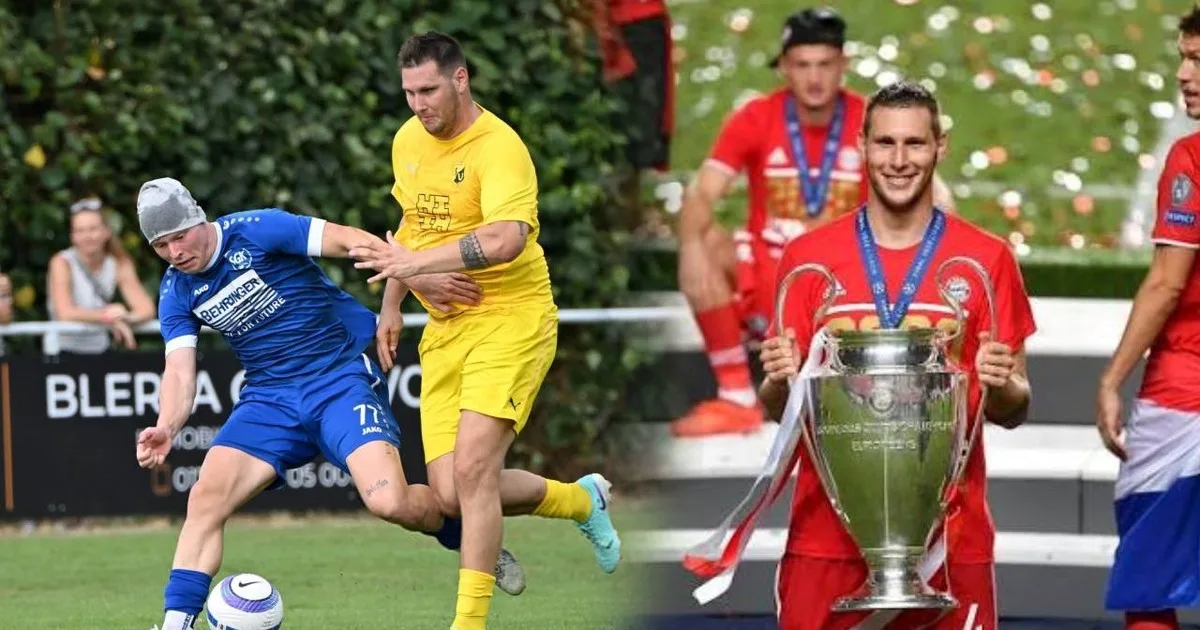 Pasó de ganar la Champions con el Bayern Munich a marcar un gol en la novena división de Alemania