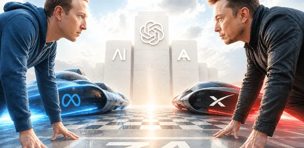 Zuckerberg e Musk finalmente saem do Z4 da IA (e botam pressão nos líderes)