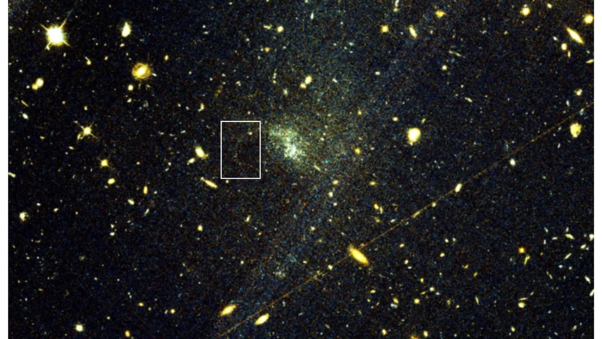 Chance gaze at old Hubble Telescope image leads to discovery that could reveal dark matter's secrets