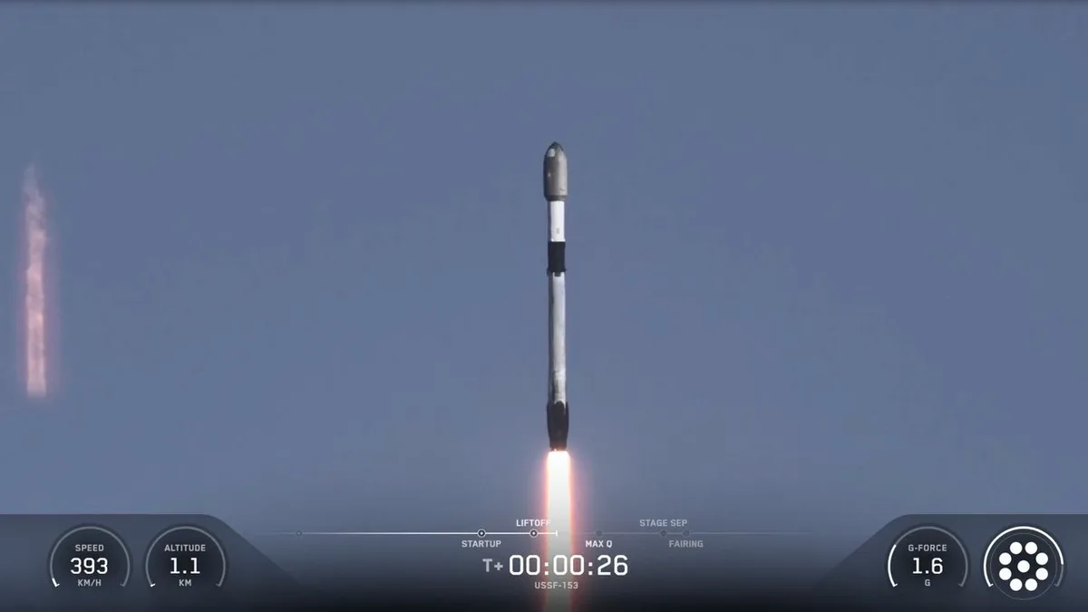 SpaceX launches classified mission for the US Space Force from California (video)