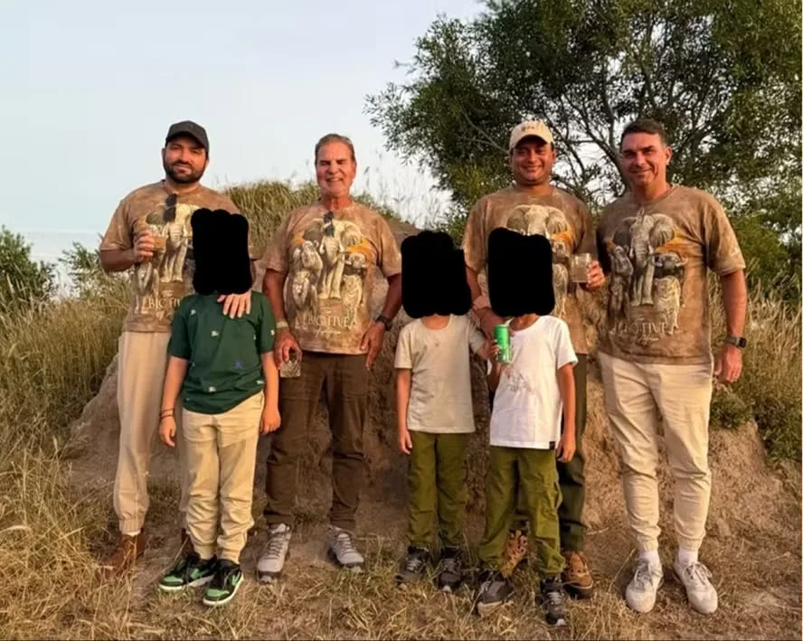 Flávio Bolsonaro e advogado investigado na fraude do INSS: safaris, imóveis e negócios