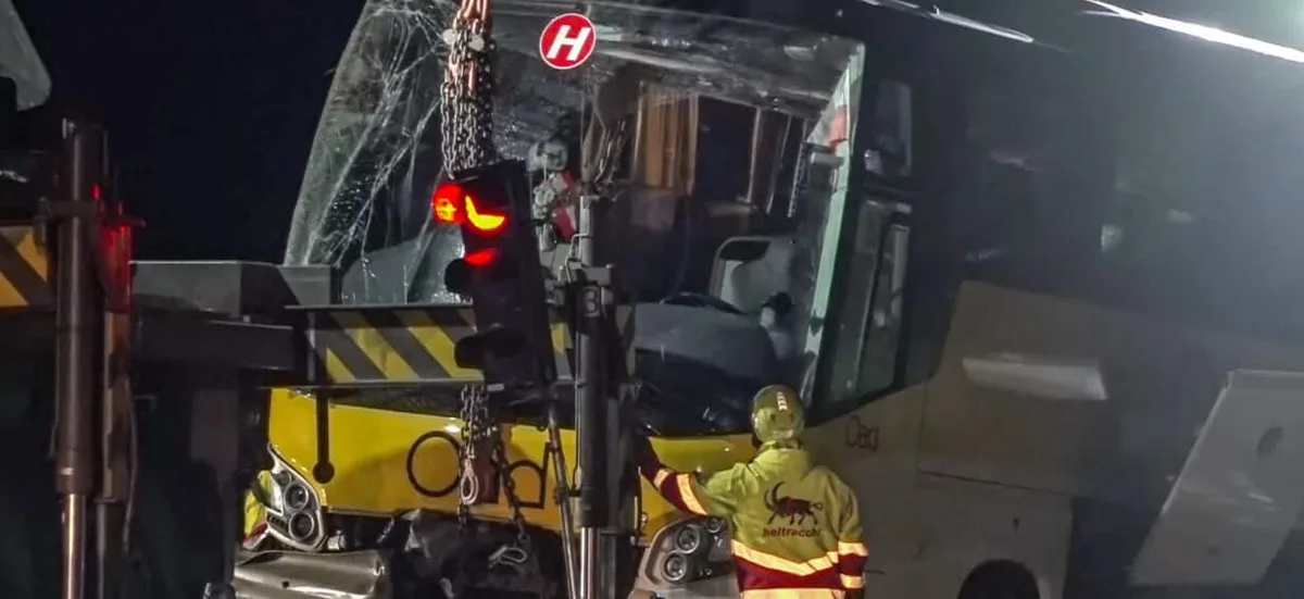 Several dead after coach carrying 48 Dutch tourists plunges down Swiss embankment