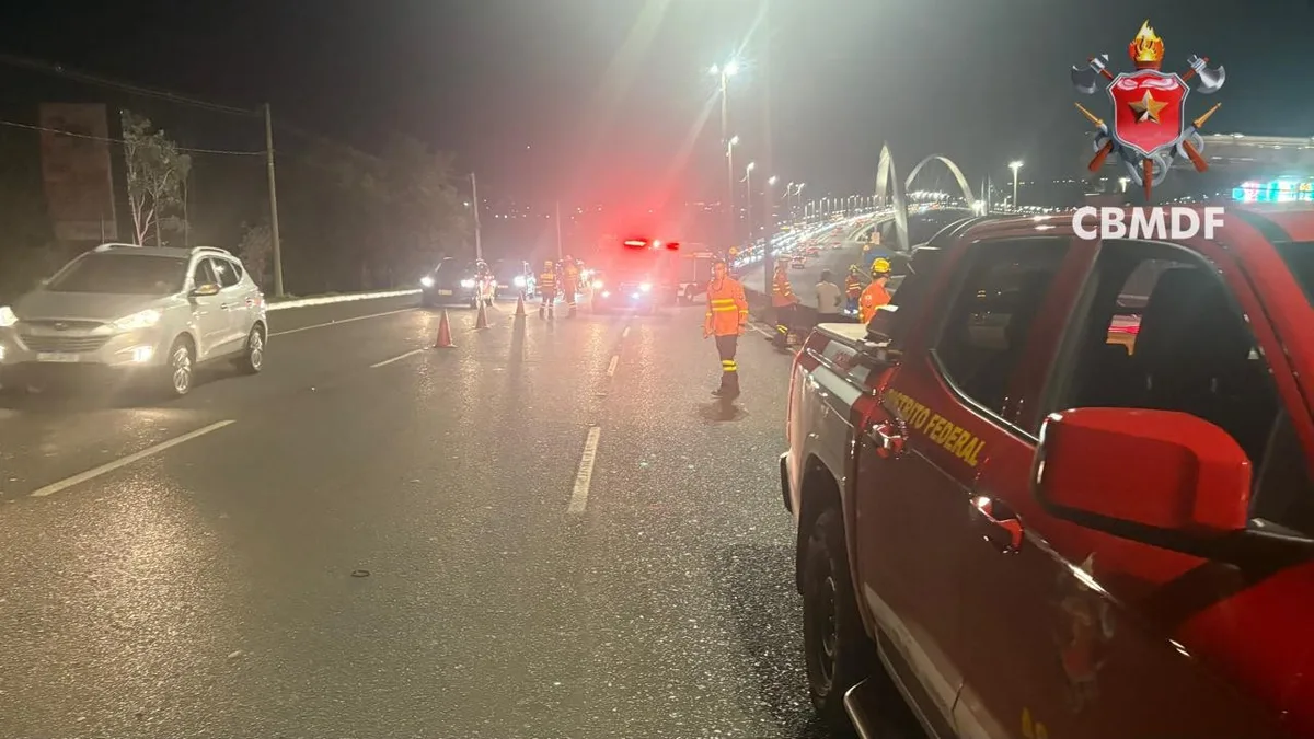 Motociclista morre em acidente na Ponte JK, no DF