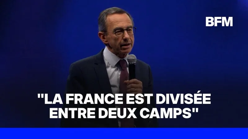 Présidentielle: "La France est divisée entre deux camps", selon Bruno Retailleau, candidat LR