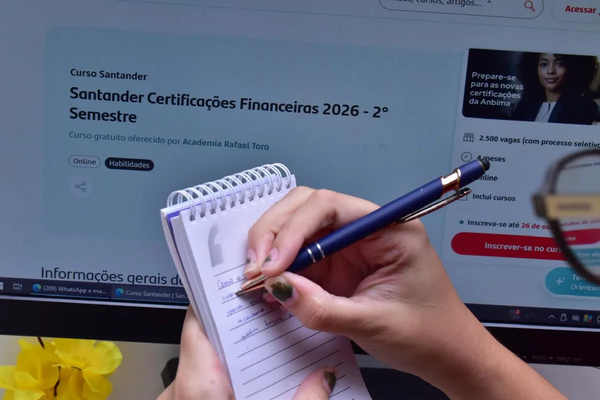 Santander abre 2.500 vagas para programa gratuito de formação no mercado financeiro