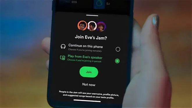 Recurso Jam do Spotify pode perder a exigência de assinatura Premium
