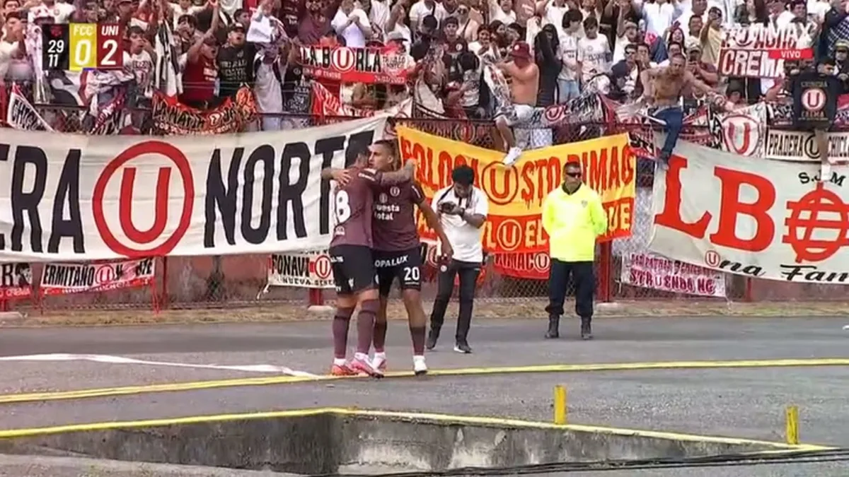 Golazo de Alex Valera de taco tras jugadón de César Inga en Universitario vs FC Cajamarca por Liga 1 2026