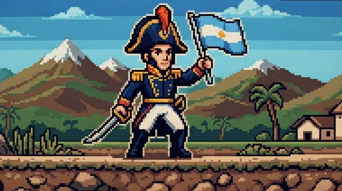 “Argentina 8-Bit”: cómo es el videojuego que convierte a San Martín en un personaje