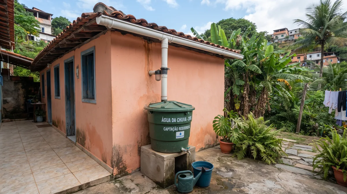 Quanto custa instalar uma minicisterna para captar água da chuva e lavar o quintal em 2026?