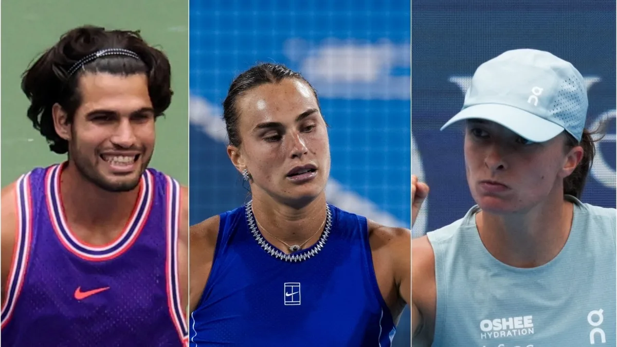 Day 2 schedule: Alcaraz begins title defence, Sabalenka and Swiatek in action