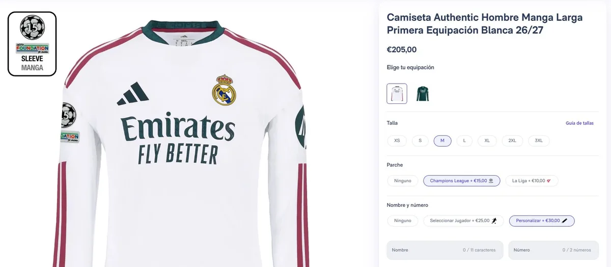 Barça y Atleti, las camisetas más caras de España; la del Madrid llega hasta 205€