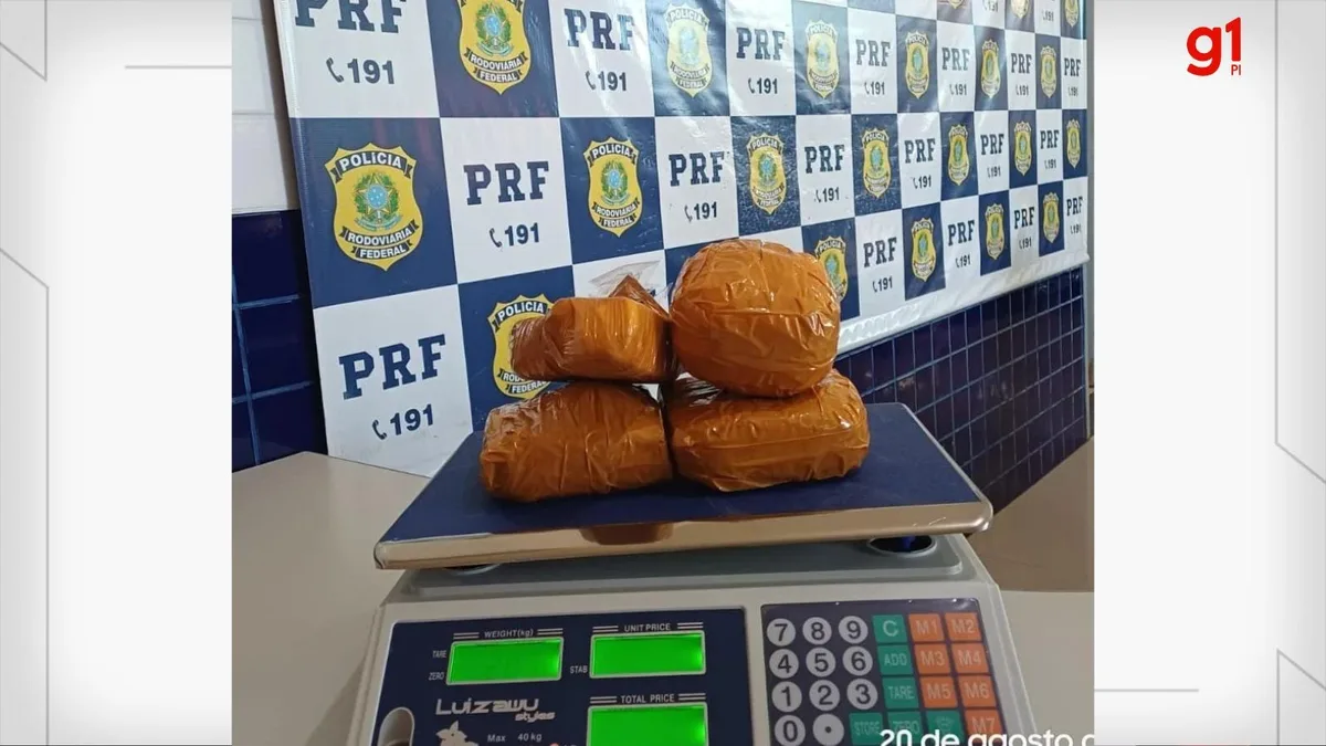 Passageiro de ônibus é preso com cerca de 2 kg de cocaína dentro de mochila no PI