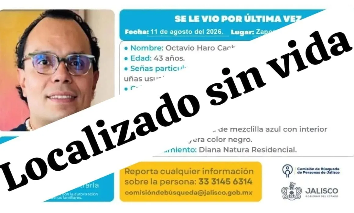 Localizan sin vida a Octavio Haro, empresario inmobiliario en Zapopan