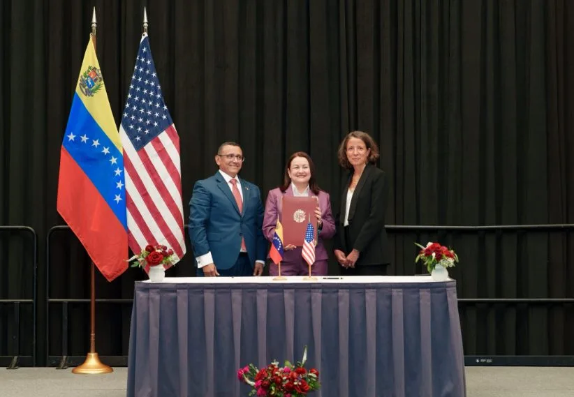 Embajada de EEUU en Caracas aplaudió la firma del acuerdo entre la petrolera SLB y Pdvsa