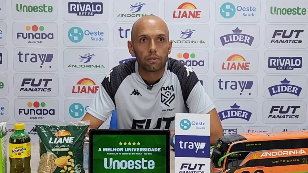 Epitácio celebra goleada do Grêmio Prudente, mas freia euforia: “Jogo de 180 minutos”