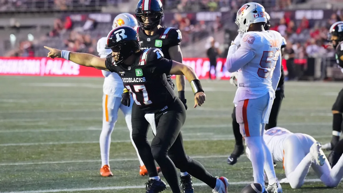 Redblacks stun Argos, snap record skid in Bryson Barnes’ sensational starting debut