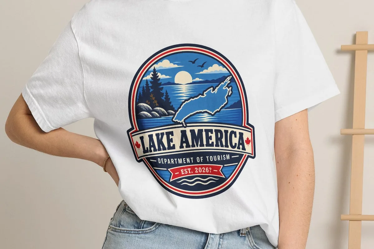 Lake America merch is already available, if you have a sense of humor