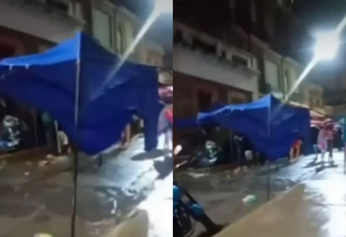 Fuertes lluvias en Caracas afectaron carpas de damnificados por los terremotos