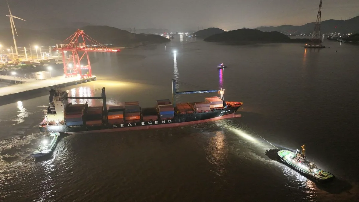 Un premier porte-conteneurs chinois a pris la route de l'Europe via l'Arctique