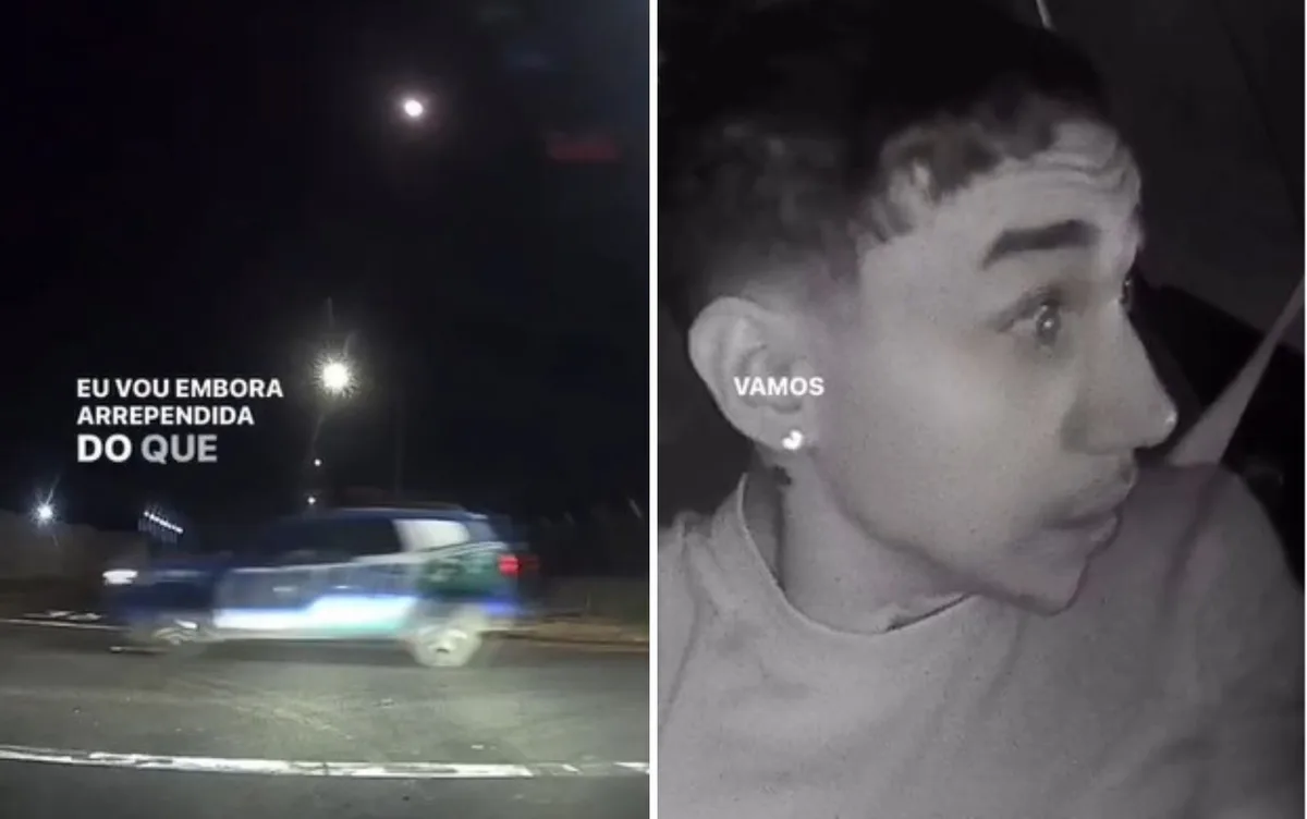 Motorista de app viraliza após ser surpreendido por policiais durante o trabalho