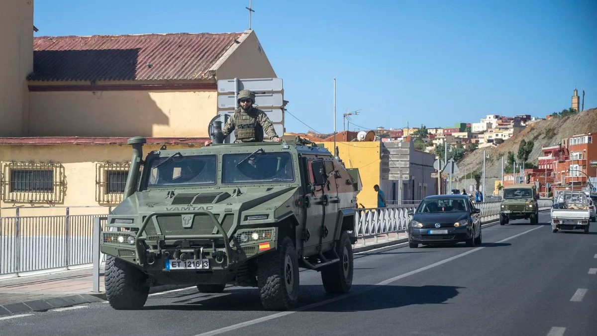 Dos militares, evacuados de Ceuta al Hospital Gómez Ulla de Madrid tras resultar heridos por agresiones de inmigrantes