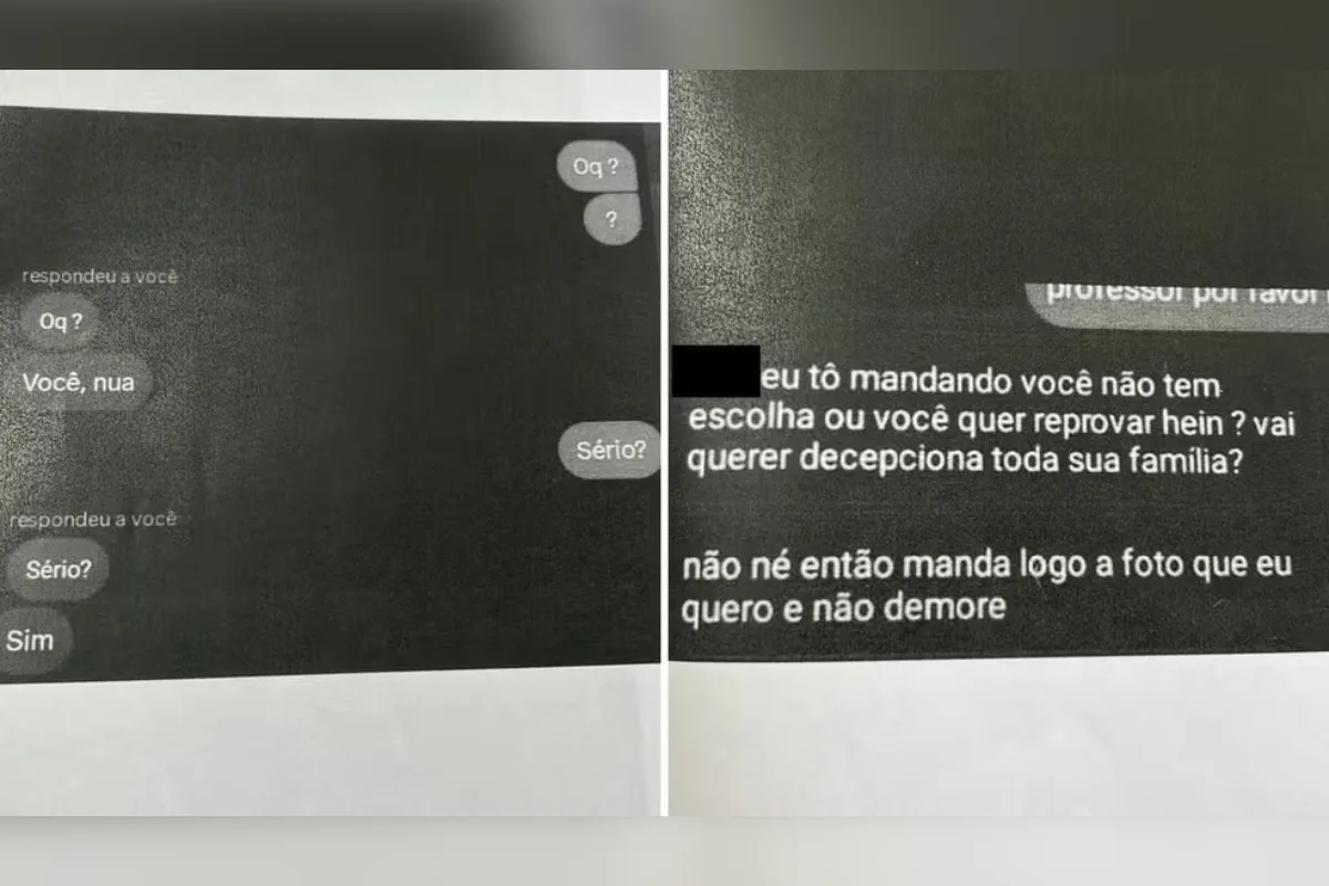 Professor é investigado por pedir nude a adolescente: “Quer reprovar?”