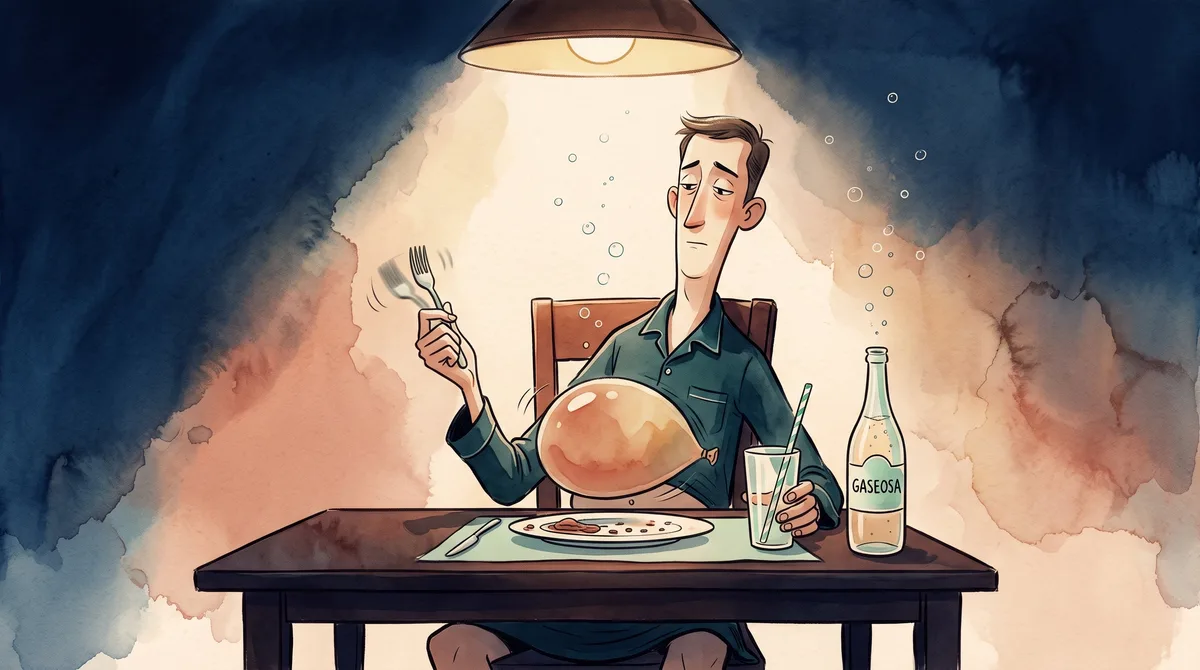 Por qué algunas personas sienten hinchazón tras cenar y qué factores influyen