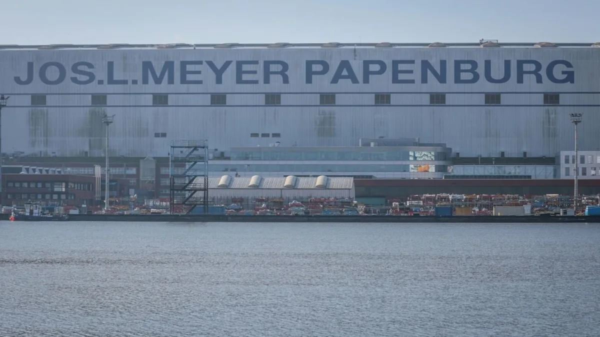 Neuer Chef der Meyer Werft sieht Kreuzfahrtschiffbauer auf gutem Kurs