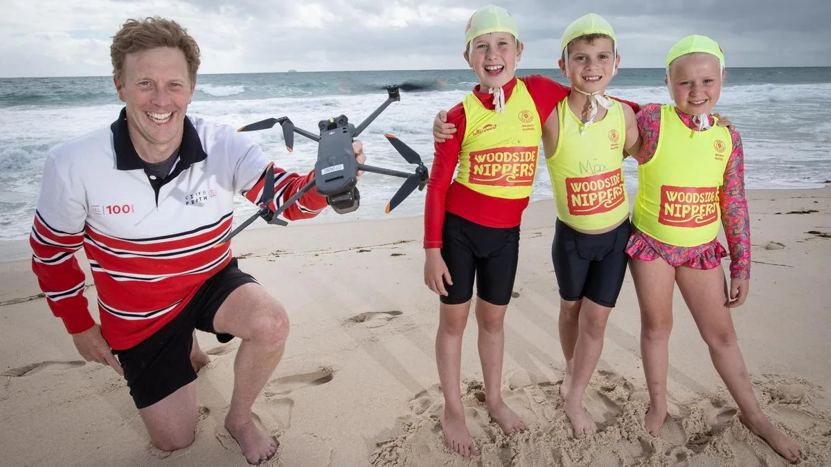 Parents of City Beach nippers take up drone training to protect next generation from shark attacks