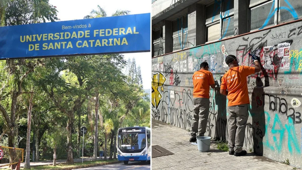 UFSC e entidades empresariais fecham aliança para obras de revitalização e manutenção no Campus Trindade que começam na Reitoria em Florianópolis