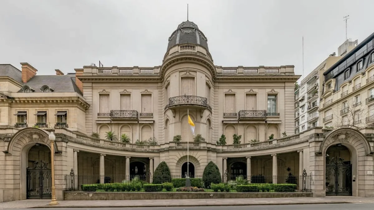 Qué es la Nunciatura Apostólica, el lugar donde se hospedará León XIV durante su visita a la Argentina