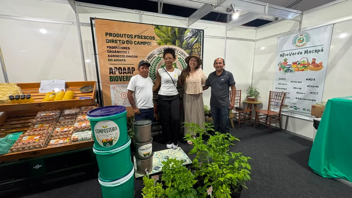 Produtores do Amapá apresentam benefícios da agroecologia na Expofeira 2026
