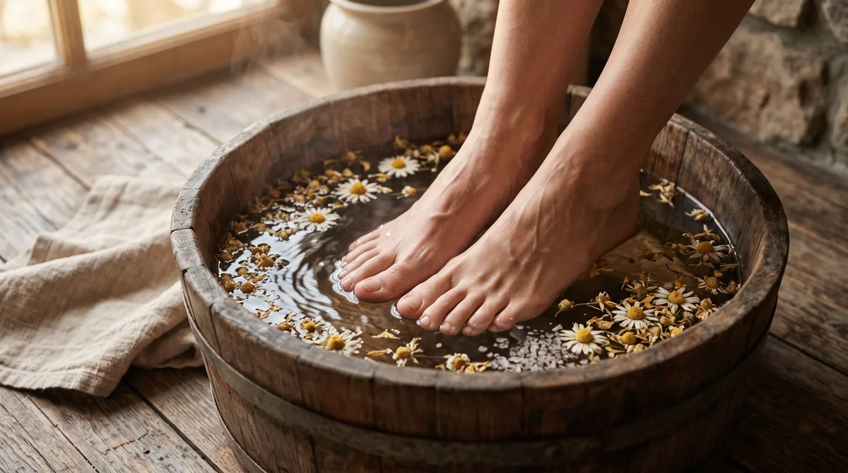 Lavarse los pies con sal y té de manzanilla por las noches: para qué sirve y por qué lo recomiendan
