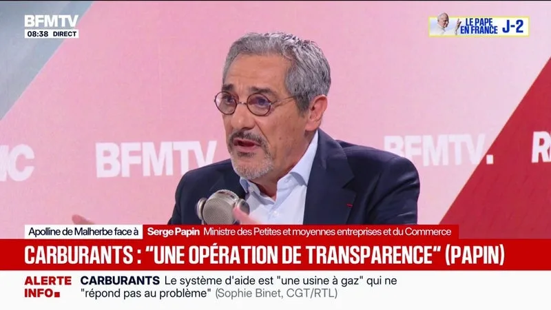Suspension des certificats d'économie d'énergie pour faire baisser les prix des carburants: "On ne peut pas", martèle Serge Papin qui reconnaît "un besoin de transparence"