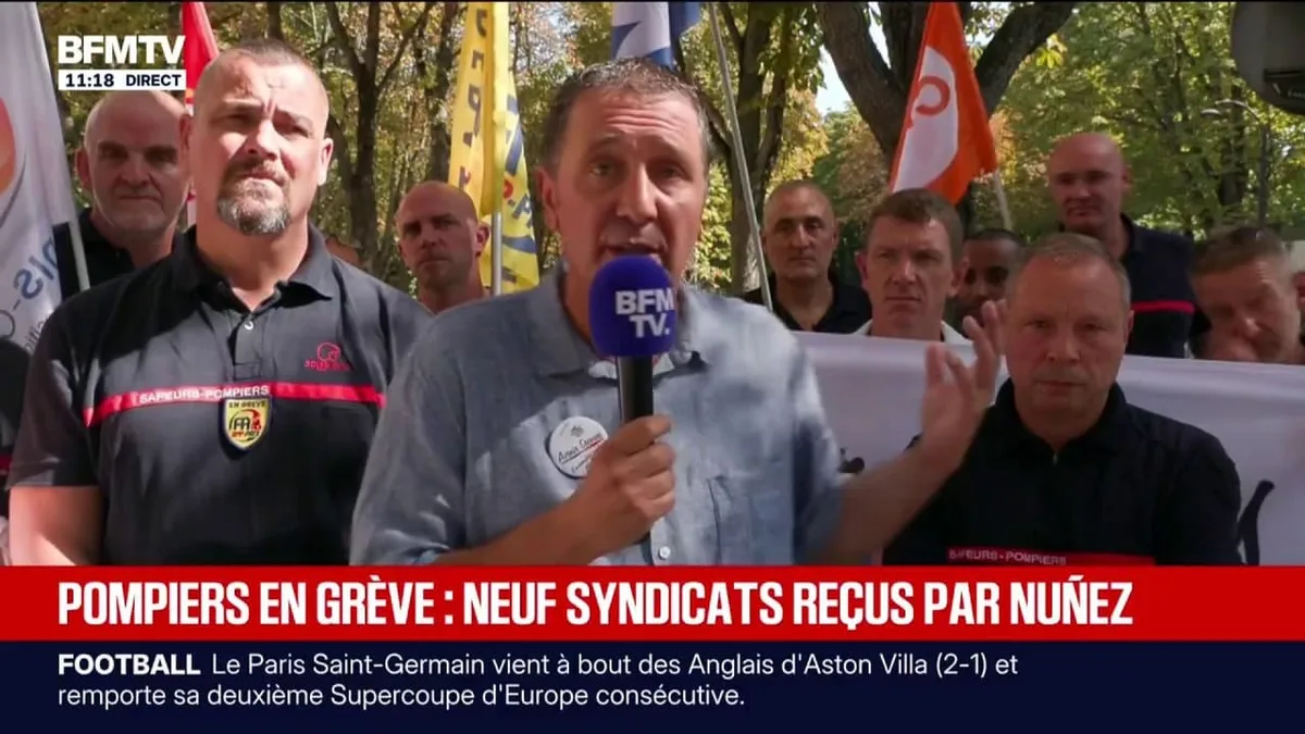 Pompiers en grève: "On n'a pas les moyens tous les jours de réaliser nos missions", affirme Alain Laratta, porte-parole de l'intersyndicale
