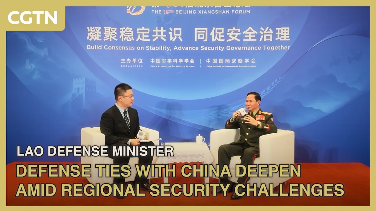 Lao Defense Minister: Defense ties with China deepen