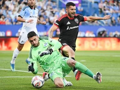 Baribo scores a goal, Johnson has 5 saves for DC United in 1-1 tie with Montreal