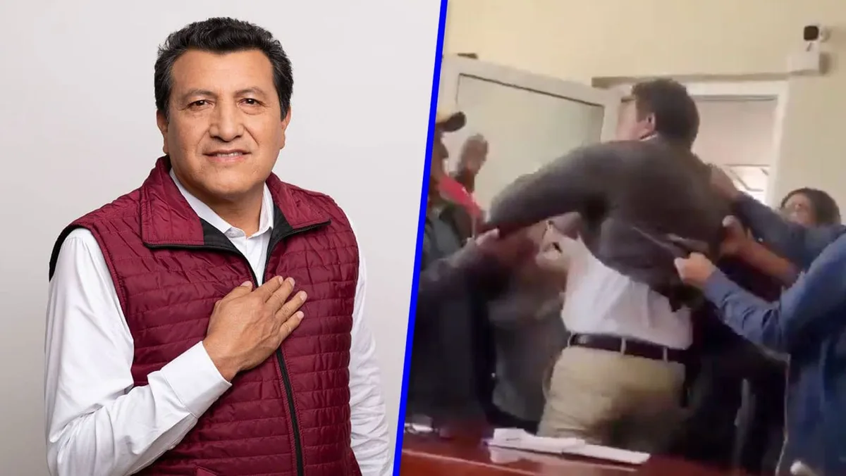 VIDEO: Pobladores agreden y retienen al alcalde de San Salvador, Hidalgo; Morena condena violencia