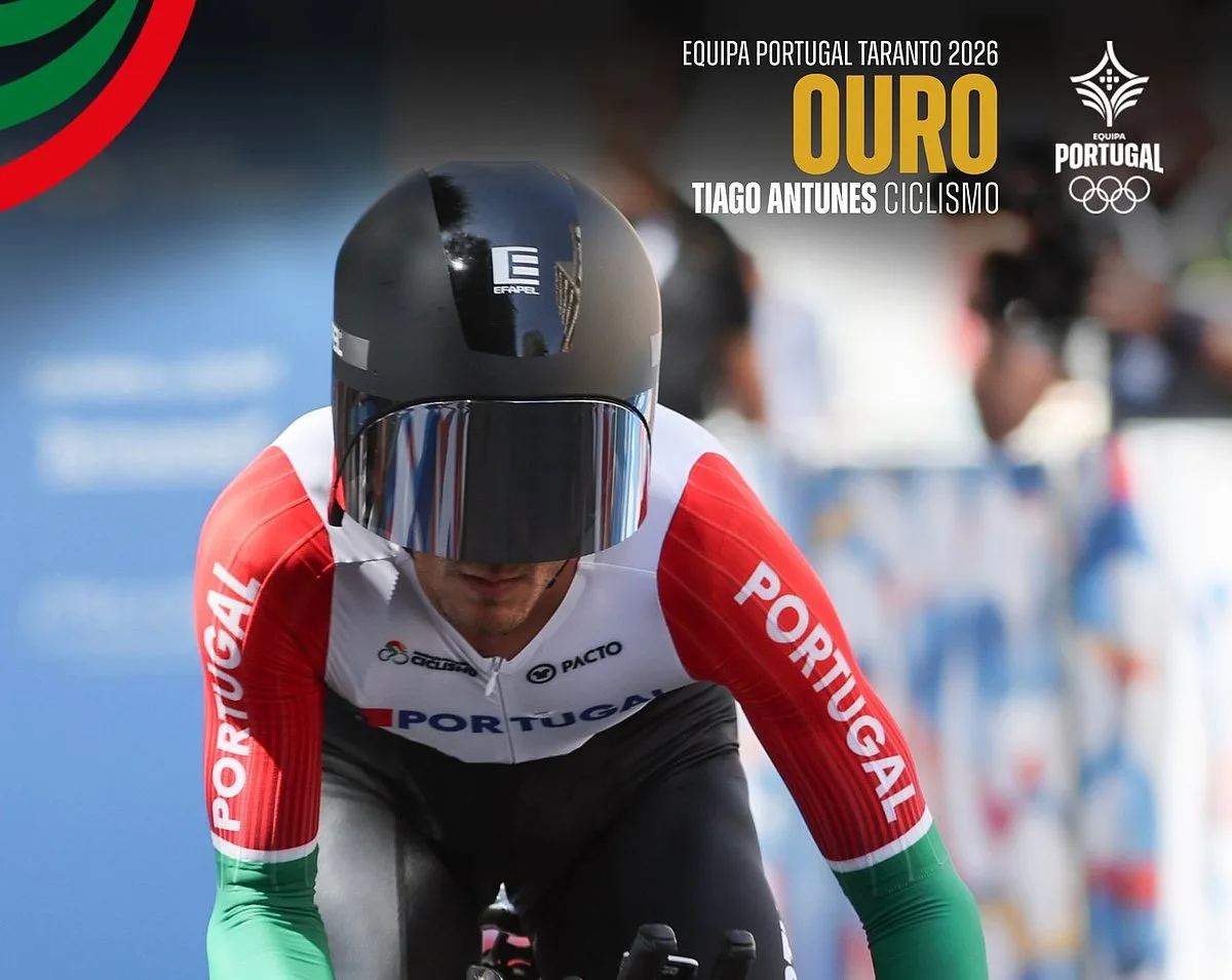 Taranto2026: Tiago Antunes junta prata na prova de fundo ao título no 'crono'