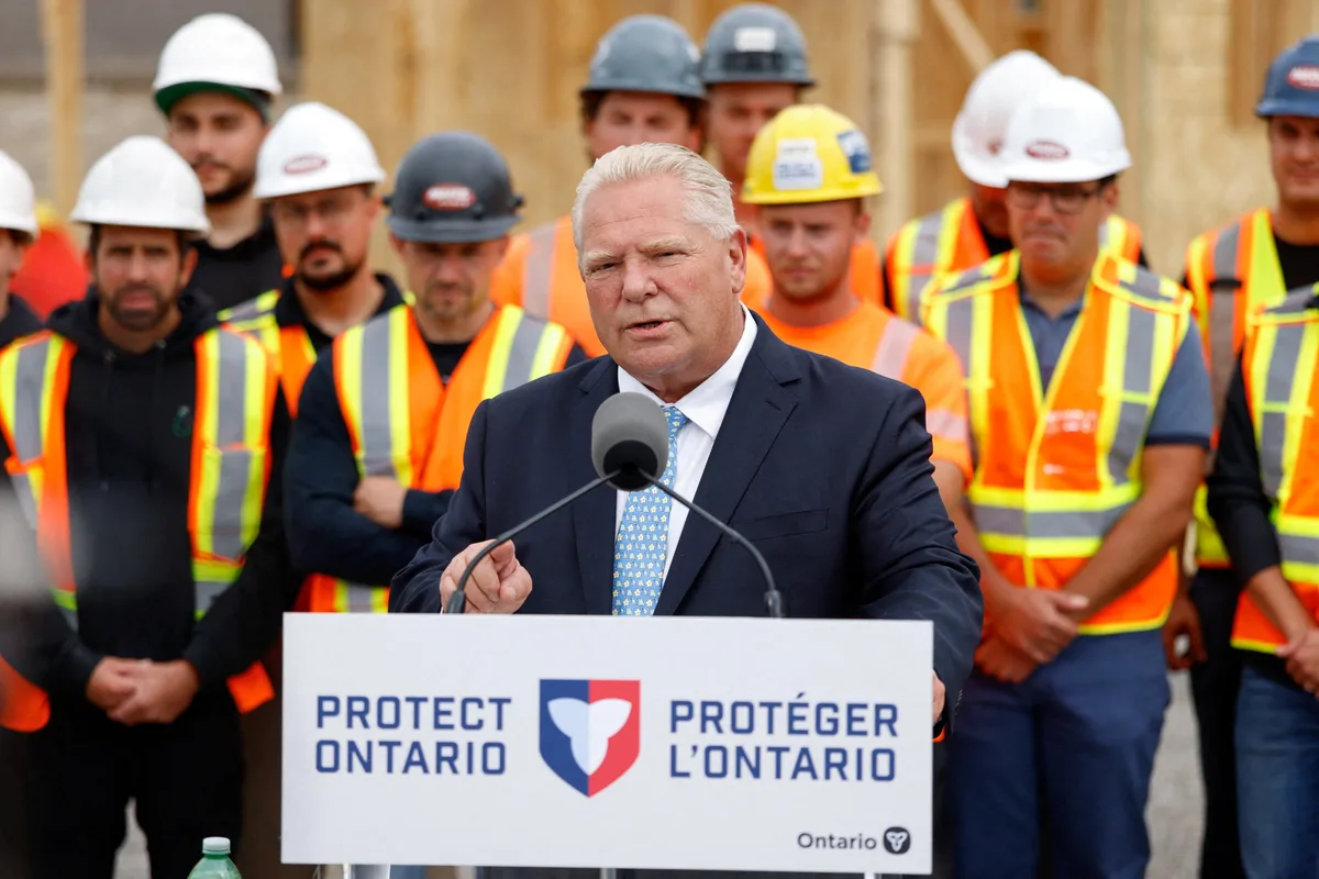 Ford trades barbs with Trump, says Ontario won’t lift American booze ban